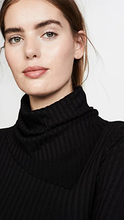 Shop The Range Scarf Turtleneck In Black