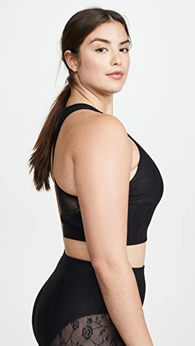 Shop Adam Selman Sport Racer Crop Top In Black