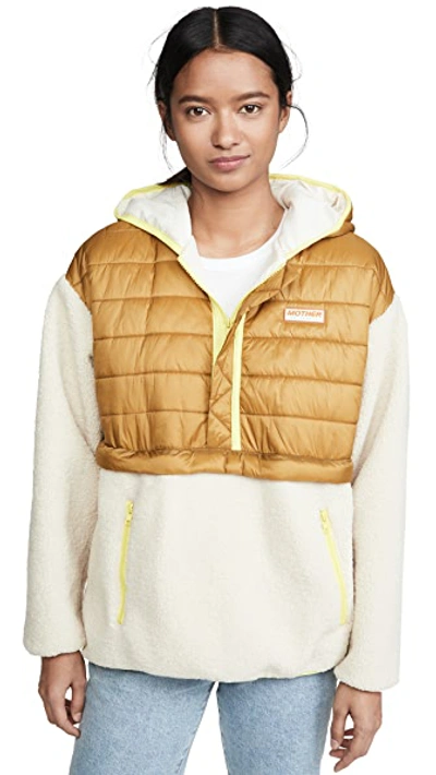 Shop Mother The Sher-puff Zip Pullover In Beyond The Summit