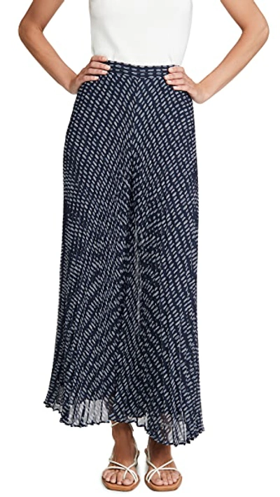 Shop Club Monaco Jessyn Pleated Pants In Navy Base/bleu Marine