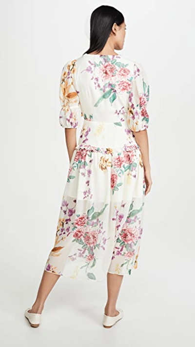 Shop Keepsake About Us Midi Dress In Creme Botanic Floral