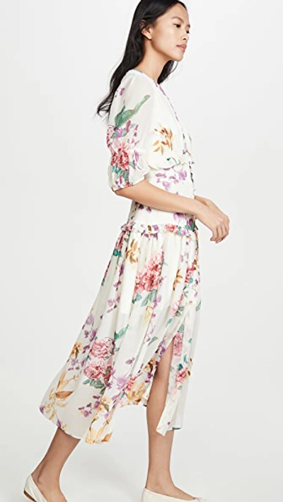 Shop Keepsake About Us Midi Dress In Creme Botanic Floral