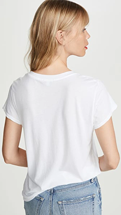 Splendid Sloane Scoop-neck T-shirt In White