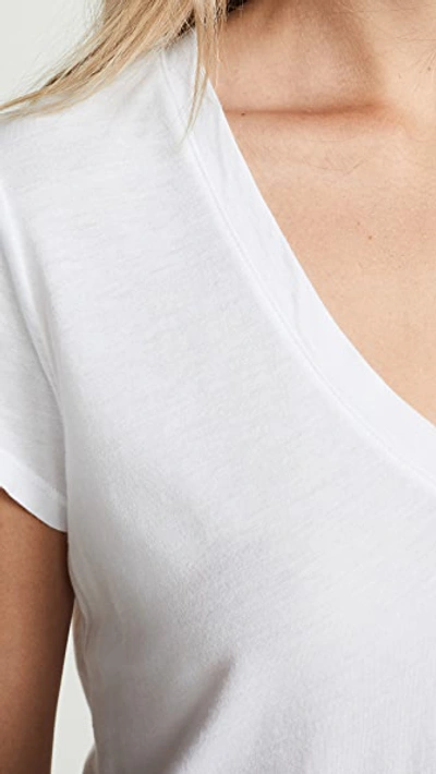 Splendid Sloane Scoop-neck T-shirt In White