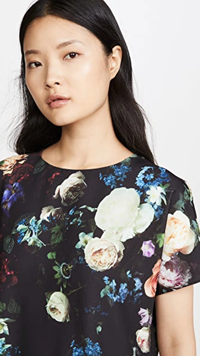 Shop Adam Lippes Dolman Top In Printed Crepe In Multi Floral