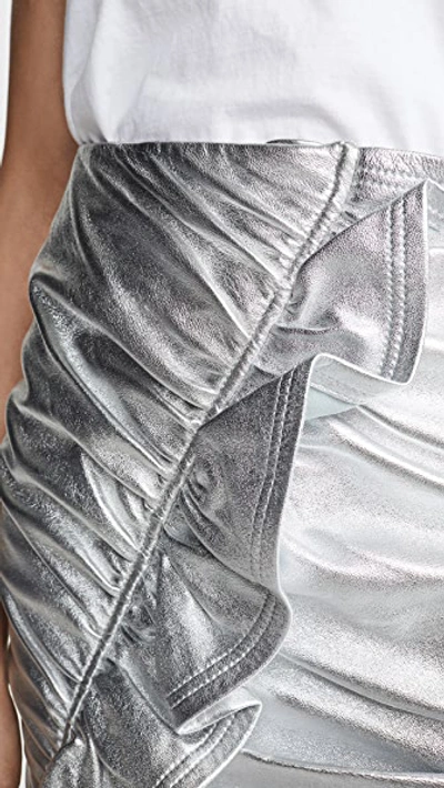 Shop A.l.c Jupiter Skirt In Silver