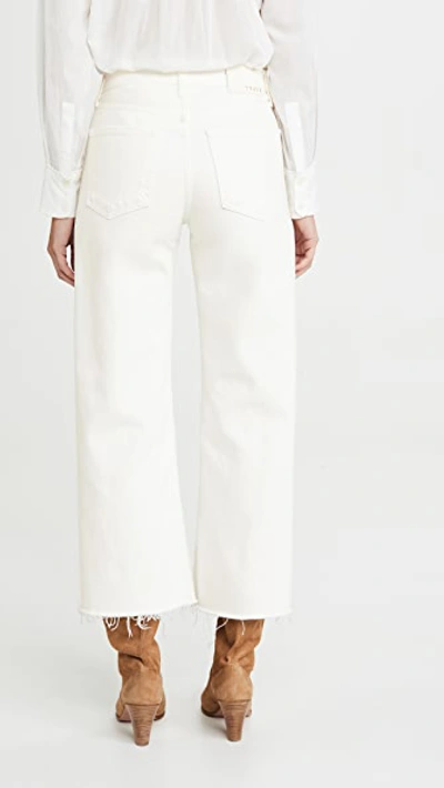 Shop Trave Audrey Crop Wide Leg Jeans In White Lightning