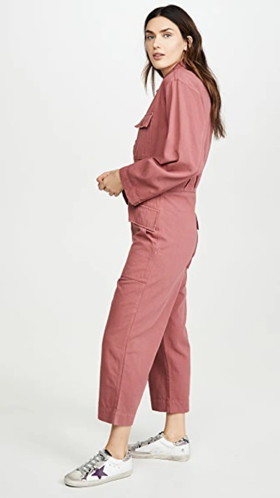 Shop Current Elliott The Richland Coveralls In Washed Berry