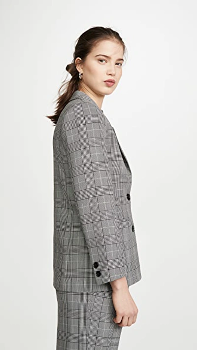 Shop Ganni Suiting Blazer In Phantom