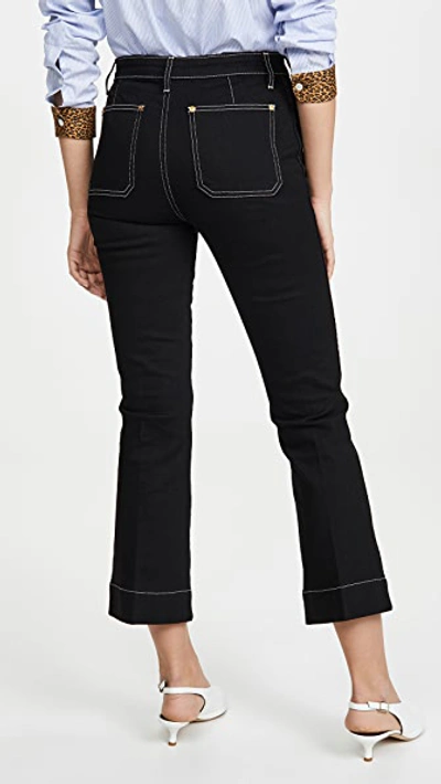 Raquel Patch Cropped Flare Jeans