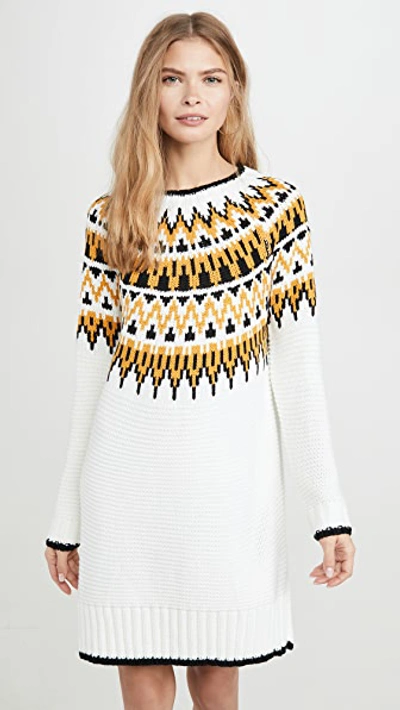 Shop Minkpink Imogen Fairsile Sweater Dress In Multi