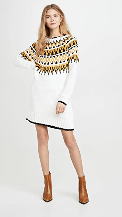 Shop Minkpink Imogen Fairsile Sweater Dress In Multi