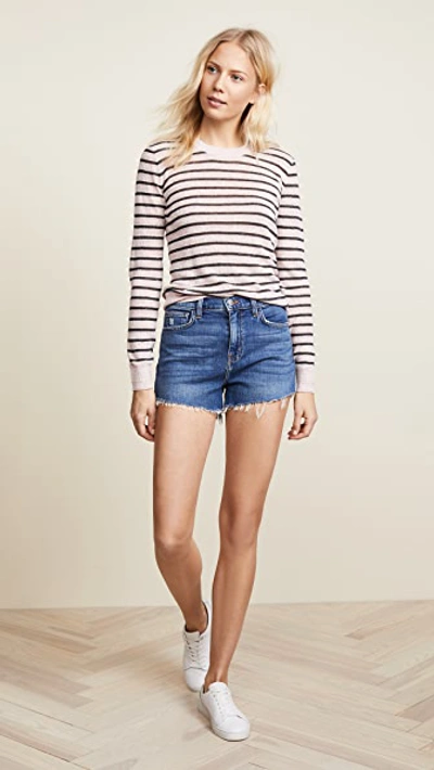 Shop L Agence Ryland High Waist Shorts In Authentique