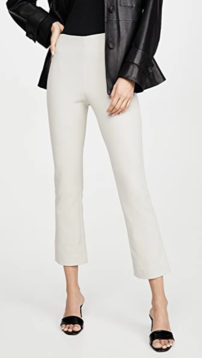 Shop Vince Cropped Flare Pants In Cobblestone