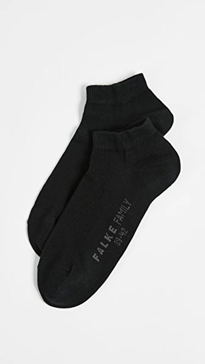 Shop Falke Family Short Ankle Socks In Black