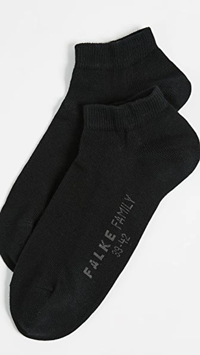 Shop Falke Family Short Ankle Socks In Black