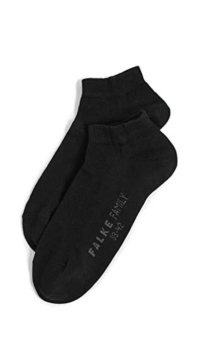 Shop Falke Family Short Ankle Socks In Black