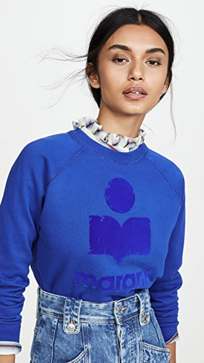 Shop Isabel Marant Étoile Milly Sweatshirt In Electric Blue