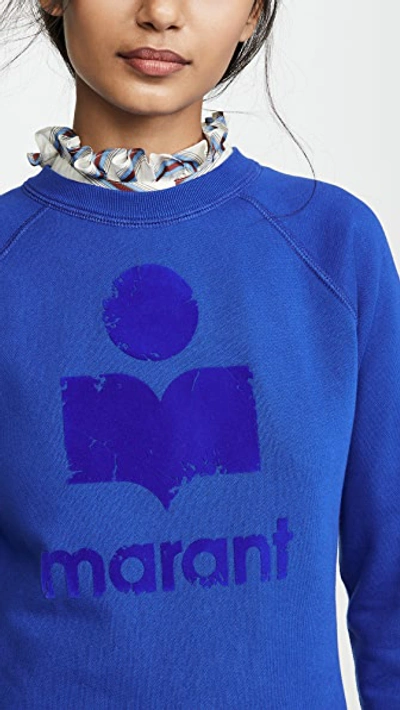 Shop Isabel Marant Étoile Milly Sweatshirt In Electric Blue
