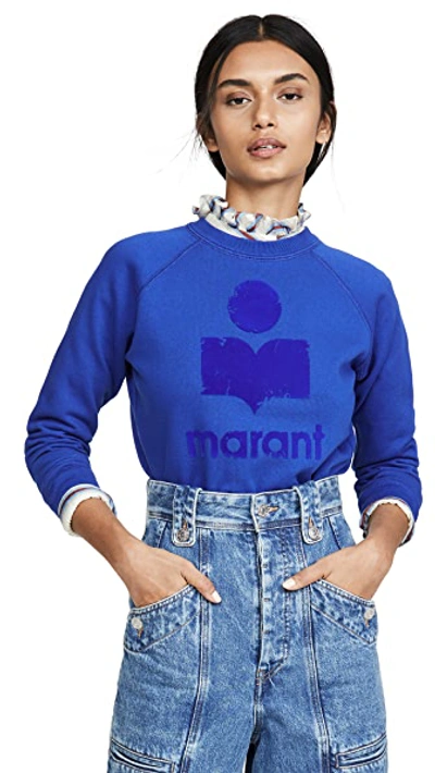 Shop Isabel Marant Étoile Milly Sweatshirt In Electric Blue