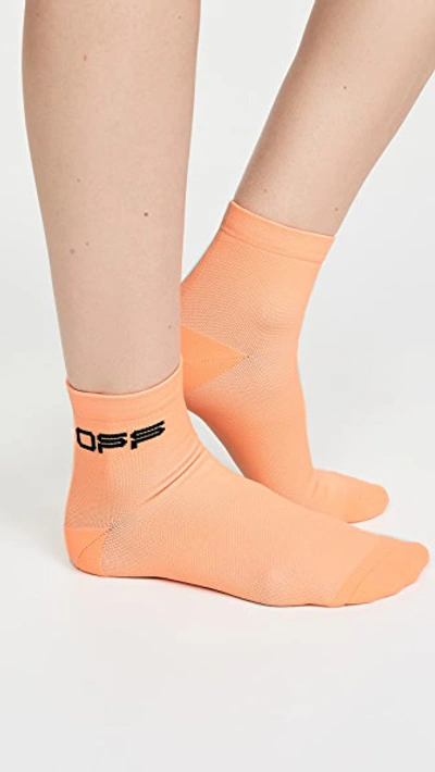 Shop Off-white Off Short Socks In Orange/black