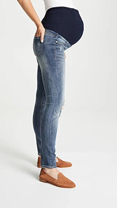 Shop Ingrid & Isabel Sasha Maternity Skinny Jeans In Distressed Light Indigo