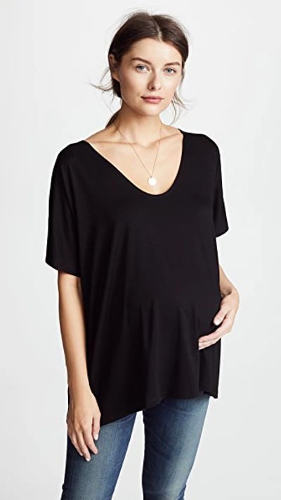Hatch The Perfect V Tee In Black