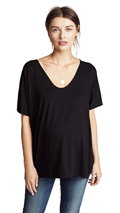 Hatch The Perfect V Tee In Black
