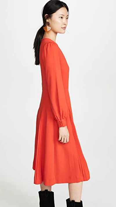 Shop Tory Burch Knit Crepe Dress In Samba