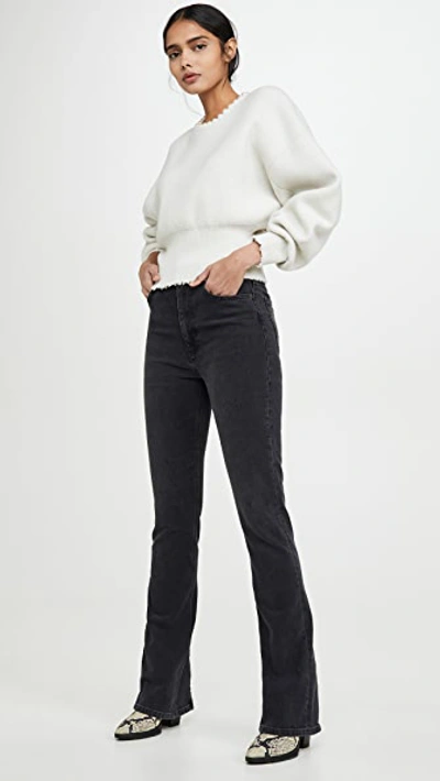 Shop Alexander Wang Pullover With Imitation Pearl Necklace In Ivory