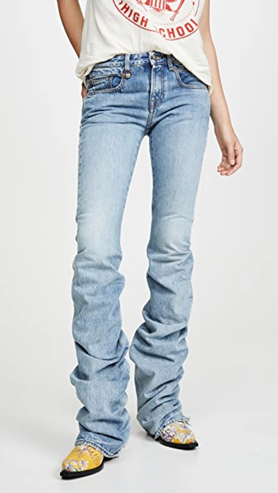 Shop R13 Shirring Boy Boot Jeans In Haston