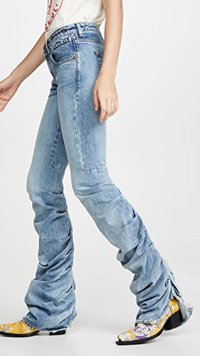 Shop R13 Shirring Boy Boot Jeans In Haston
