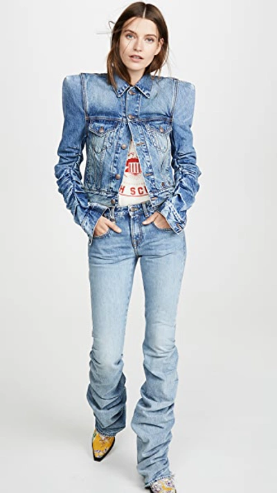 Shop R13 Shirring Boy Boot Jeans In Haston