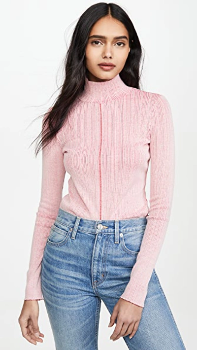 Shop Rag & Bone Elina Pullover In White Pink