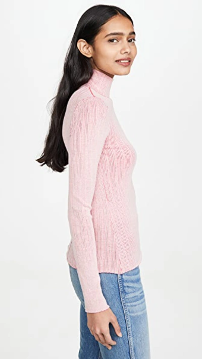 Shop Rag & Bone Elina Pullover In White Pink