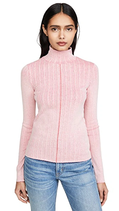 Shop Rag & Bone Elina Pullover In White Pink