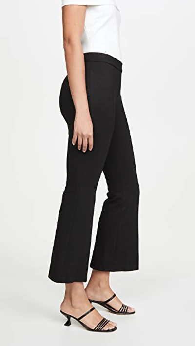 Shop Rosetta Getty Pull On Cropped Flare Pants In Black