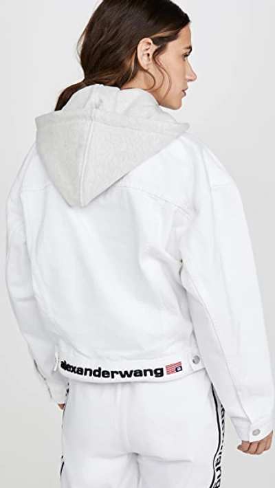 Shop Alexander Wang Runway Game Jacket In Stay White
