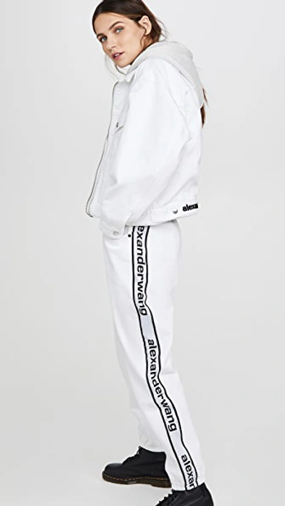 Shop Alexander Wang Runway Game Jacket In Stay White