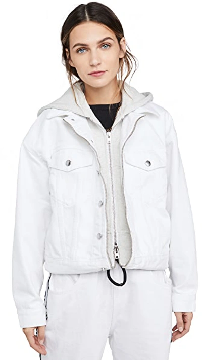 Shop Alexander Wang Runway Game Jacket In Stay White