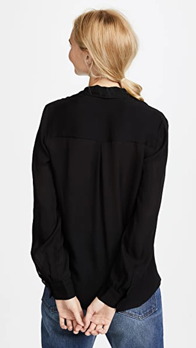 Shop L Agence Mariposa Blouse In Black