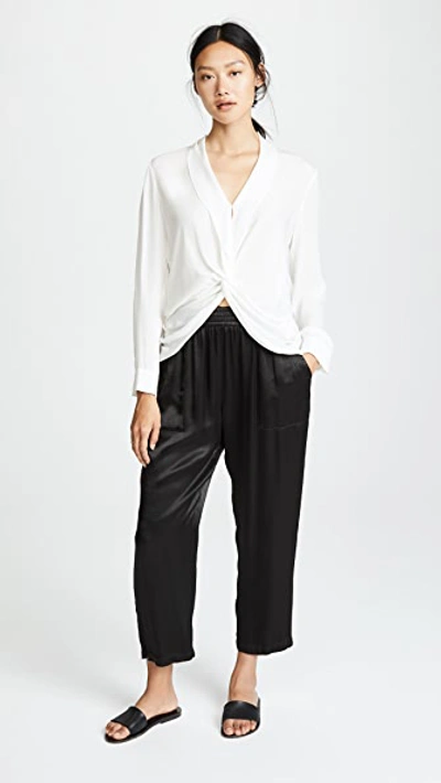 Shop L Agence Mariposa Blouse In Ivory