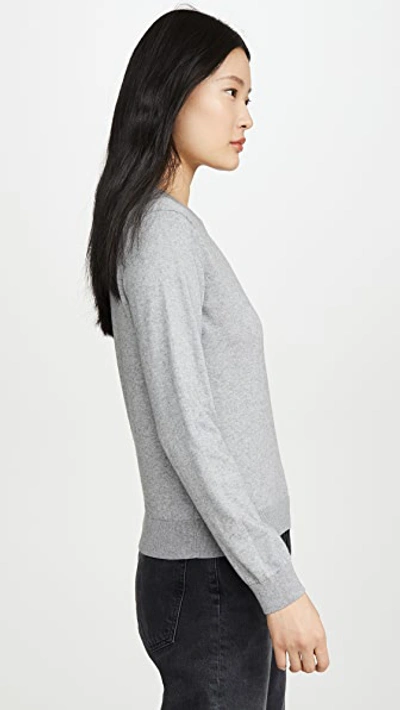 Shop Apc Juliette Pullover In Gris Chine