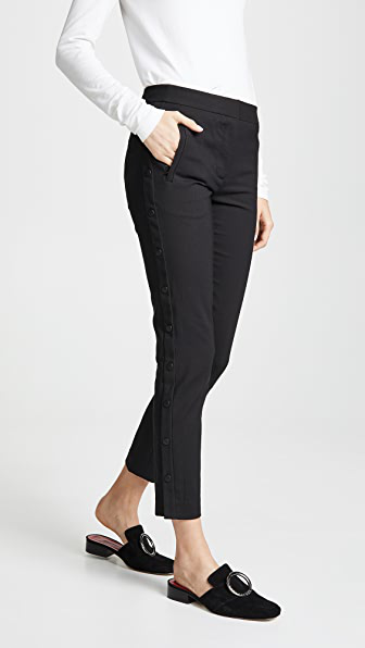 black cropped skinny pants