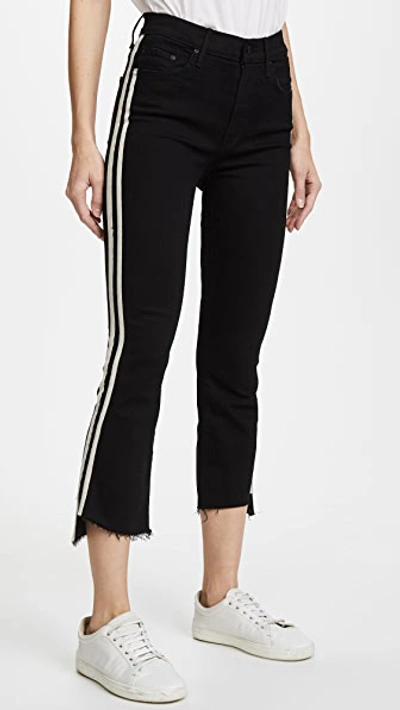 Shop Mother Insider Crop Step Fray Jeans In Guilty Racer