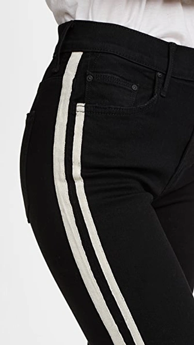 Shop Mother Insider Crop Step Fray Jeans In Guilty Racer