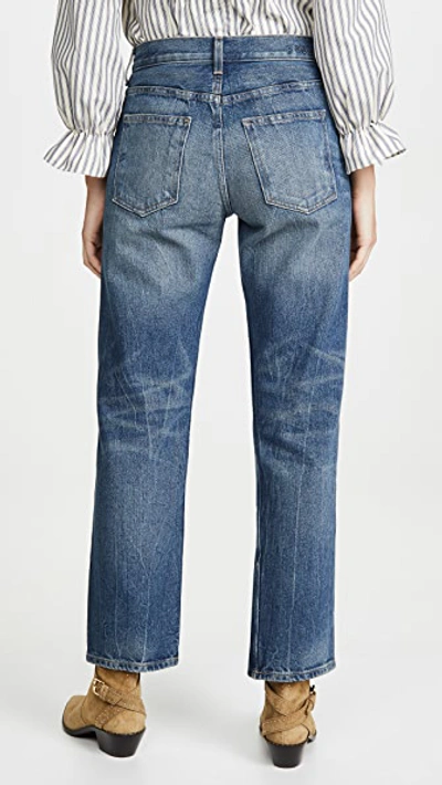 Georgia Mid High Straight Leg Jeans