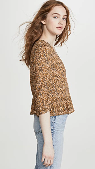 Shop Ba&sh Nelly Top In Ochre