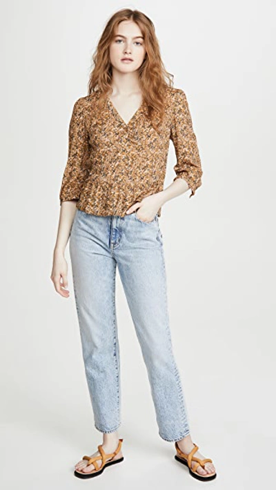 Shop Ba&sh Nelly Top In Ochre