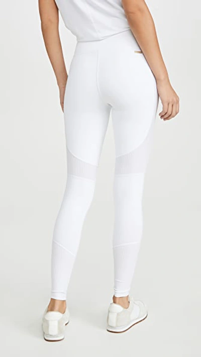 Shop Alala Vamp Leggings In White Rib